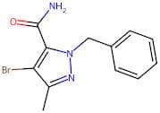 1-Benzyl-4-bromo-3-methyl-1H-pyrazole-5-carboxamide