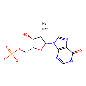 Sodium ((2R,3S,5R)-3-hydroxy-5-(6-oxo-1H-purin-9(6H)-yl)tetrahydrofuran-2-yl)methyl phosphate