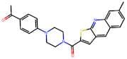 1-(4-(4-(7-Methylthieno[2,3-b]quinoline-2-carbonyl)piperazin-1-yl)phenyl)ethan-1-one