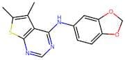 N-(Benzo[d][1,3]dioxol-5-yl)-5,6-dimethylthieno[2,3-d]pyrimidin-4-amine