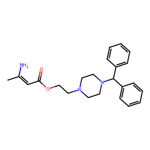 2-(4-Benzhydrylpiperazin-1-yl)ethyl 3-aminobut-2-enoate