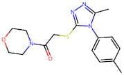 2-((5-Methyl-4-(p-tolyl)-4H-1,2,4-triazol-3-yl)thio)-1-morpholinoethan-1-one