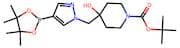 tert-Butyl 4-hydroxy-4-((4-(4,4,5,5-tetramethyl-1,3,2-dioxaborolan-2-yl)-1H-pyrazol-1-yl)methyl)pi…