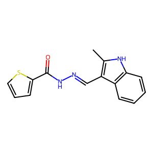 N'-((2-Methyl-1H-indol-3-yl)methylene)thiophene-2-carbohydrazide