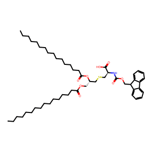 (R)-2-((((9H-Fluoren-9-yl)methoxy)carbonyl)amino)-3-(((S)-2,3-bis(palmitoyloxy)propyl)thio)propano…
