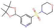 4-((5-(4,4,5,5-Tetramethyl-1,3,2-dioxaborolan-2-yl)pyridin-3-yl)sulfonyl)morpholine