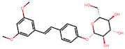 (2S,3R,4S,5S,6R)-2-(4-((E)-3,5-Dimethoxystyryl)phenoxy)-6-(hydroxymethyl)tetrahydro-2H-pyran-3,4,5…