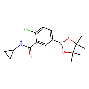 2-Chloro-N-cyclopropyl-5-(4,4,5,5-tetramethyl-1,3,2-dioxaborolan-2-yl)benzamide