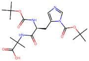 (S)-2-(3-(1-(tert-Butoxycarbonyl)-1H-imidazol-5-yl)-2-((tert-butoxycarbonyl)amino)propanamido)-2-m…