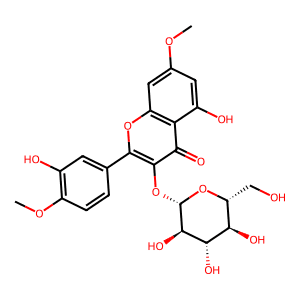 5-Hydroxy-2-(3-hydroxy-4-methoxyphenyl)-7-methoxy-3-(((2S,3R,4S,5S,6R)-3,4,5-trihydroxy-6-(hydroxy…