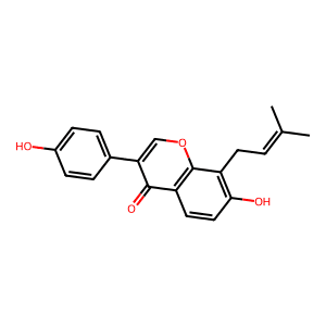 7-Hydroxy-3-(4-hydroxyphenyl)-8-(3-methylbut-2-en-1-yl)-4H-chromen-4-one