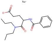 Sodium 4-benzamido-5-(dipropylamino)-5-oxopentanoate