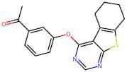 1-(3-((5,6,7,8-Tetrahydrobenzo[4,5]thieno[2,3-d]pyrimidin-4-yl)oxy)phenyl)ethan-1-one