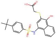 2-((4-((4-(tert-Butyl)phenyl)sulfonamido)-1-hydroxynaphthalen-2-yl)thio)acetic acid