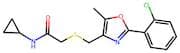 2-(((2-(2-Chlorophenyl)-5-methyloxazol-4-yl)methyl)thio)-N-cyclopropylacetamide