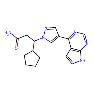 3-(4-(7H-Pyrrolo[2,3-d]pyrimidin-4-yl)-1H-pyrazol-1-yl)-3-cyclopentylpropanamide