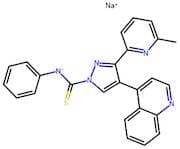 3-(6-Methylpyridin-2-yl)-N-phenyl-4-(quinolin-4-yl)-1H-pyrazole-1-carbothioamide, Sodium salt