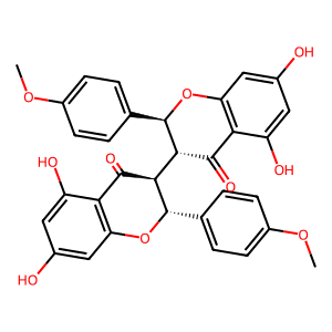 rel-(2R,2'S,3S,3'R)-5,5',7,7'-Tetrahydroxy-2,2'-bis(4-methoxyphenyl)-[3,3'-bichromane]-4,4'-dione