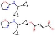 N-(Dicyclopropylmethyl)-4,5-dihydrooxazol-2-amine hemifumarate