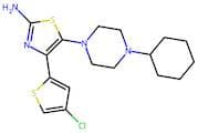 4-(4-Chlorothiophen-2-yl)-5-(4-cyclohexylpiperazin-1-yl)thiazol-2-amine