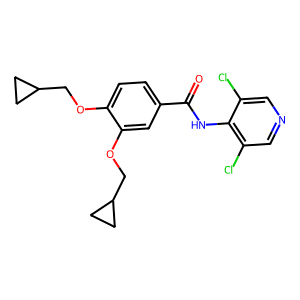 3,4-Bis(cyclopropylmethoxy)-N-(3,5-dichloropyridin-4-yl)benzamide