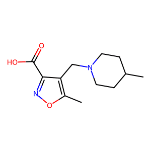 5-Methyl-4-((4-methylpiperidin-1-yl)methyl)isoxazole-3-carboxylic acid