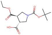 trans-1-(tert-Butoxycarbonyl)-4-(ethoxycarbonyl)pyrrolidine-3-carboxylic acid