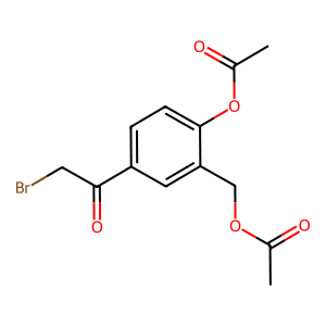 2-Acetoxy-5-(2-bromoacetyl)benzyl acetate