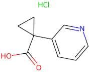1-(Pyridin-3-yl)cyclopropane-1-carboxylic acid hydrochloride