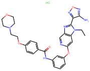 N-(3-((2-(4-Amino-1,2,5-oxadiazol-3-yl)-1-ethyl-1H-imidazo[4,5-c]pyridin-6-yl)oxy)phenyl)-4-(2-mor…