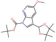 tert-Butyl 5-methoxy-3-(4,4,5,5-tetramethyl-1,3,2-dioxaborolan-2-yl)-1H-pyrrolo[2,3-b]pyridine-1-c…