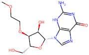 2-Amino-9-((2R,3R,4S,5R)-3-hydroxy-5-(hydroxymethyl)-4-(2-methoxyethoxy)tetrahydrofuran-2-yl)-3,9-…