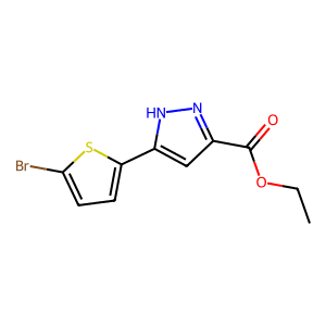 Ethyl 5-(5-bromothiophen-2-yl)-1H-pyrazole-3-carboxylate