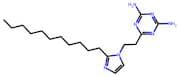 6-(2-(2-Undecyl-1H-imidazol-1-yl)ethyl)-1,3,5-triazine-2,4-diamine