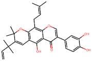 7-(3,4-Dihydroxyphenyl)-5-hydroxy-2,2-dimethyl-10-(3-methylbut-2-en-1-yl)-3-(2-methylbut-3-en-2-yl…