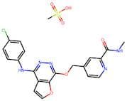 4-(((4-((4-Chlorophenyl)amino)furo[2,3-d]pyridazin-7-yl)oxy)methyl)-N-methylpicolinamide methanesu…