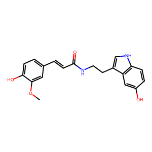 (E)-N-(2-(5-Hydroxy-1H-indol-3-yl)ethyl)-3-(4-hydroxy-3-methoxyphenyl)acrylamide