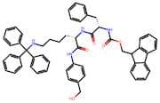 (9H-Fluoren-9-yl)methyl ((S)-1-(((S)-1-((4-(hydroxymethyl)phenyl)amino)-1-oxo-6-(tritylamino)hexan…