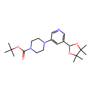 tert-Butyl 4-(5-(4,4,5,5-tetramethyl-1,3,2-dioxaborolan-2-yl)pyridin-3-yl)piperazine-1-carboxylate