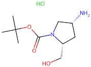 (2R,4R)-tert-Butyl 4-amino-2-(hydroxymethyl)pyrrolidine-1-carboxylate hydrochloride