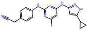 2-(4-((4-((5-Cyclopropyl-1H-pyrazol-3-yl)amino)-6-methylpyrimidin-2-yl)amino)phenyl)acetonitrile