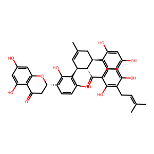 (S)-2-((1'S,2'S,3'R)-2'-(2,4-Dihydroxy-3-(3-methylbut-2-en-1-yl)benzoyl)-2,2'',4'',6-tetrahydroxy-…