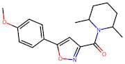 (2,6-Dimethylpiperidin-1-yl)(5-(4-methoxyphenyl)isoxazol-3-yl)methanone