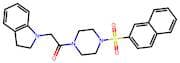 2-(Indolin-1-yl)-1-(4-(naphthalen-2-ylsulfonyl)piperazin-1-yl)ethan-1-one