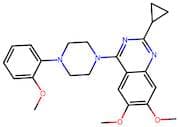 2-Cyclopropyl-6,7-dimethoxy-4-(4-(2-methoxyphenyl)piperazin-1-yl)quinazoline