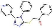 1-Phenyl-2-((4-phenyl-5-(pyridin-4-yl)-4H-1,2,4-triazol-3-yl)thio)ethanone
