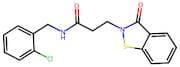 N-(2-Chlorobenzyl)-3-(3-oxobenzo[d]isothiazol-2(3H)-yl)propanamide