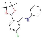 N-(5-Chloro-2-(4,4,5,5-tetramethyl-1,3,2-dioxaborolan-2-yl)benzyl)cyclohexanamine