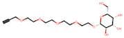 (2R,3R,4S,5R,6R)-2-((3,6,9,12-Tetraoxapentadec-14-yn-1-yl)oxy)-6-(hydroxymethyl)tetrahydro-2H-pyra…