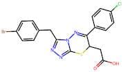 2-(3-(4-Bromobenzyl)-6-(4-chlorophenyl)-7H-[1,2,4]triazolo[3,4-b][1,3,4]thiadiazin-7-yl)acetic acid